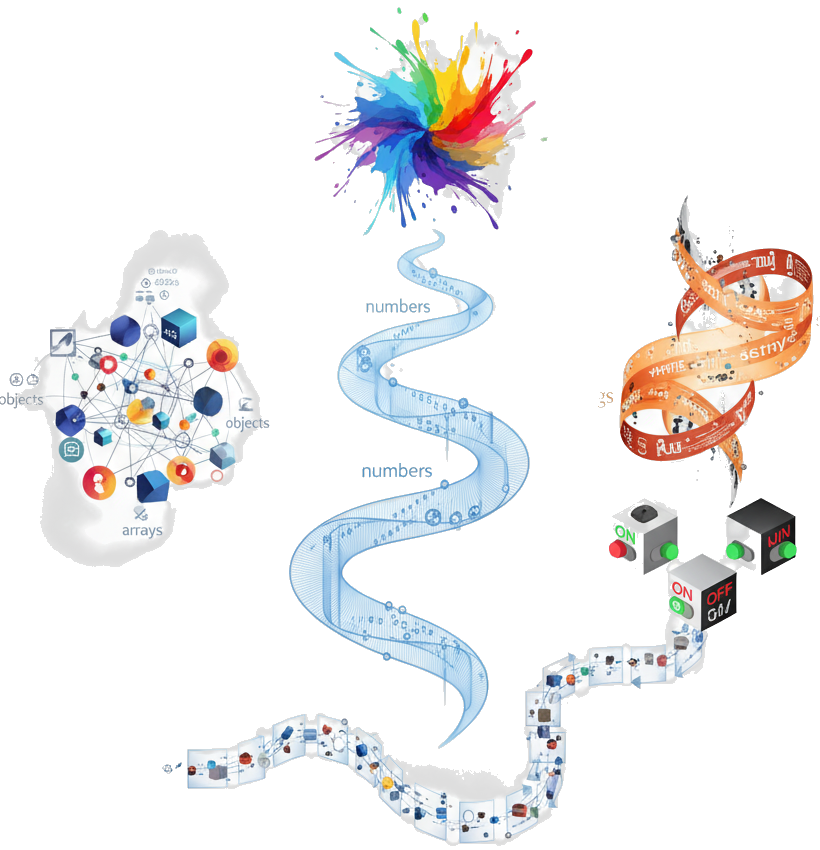 Visual representation of supported data types