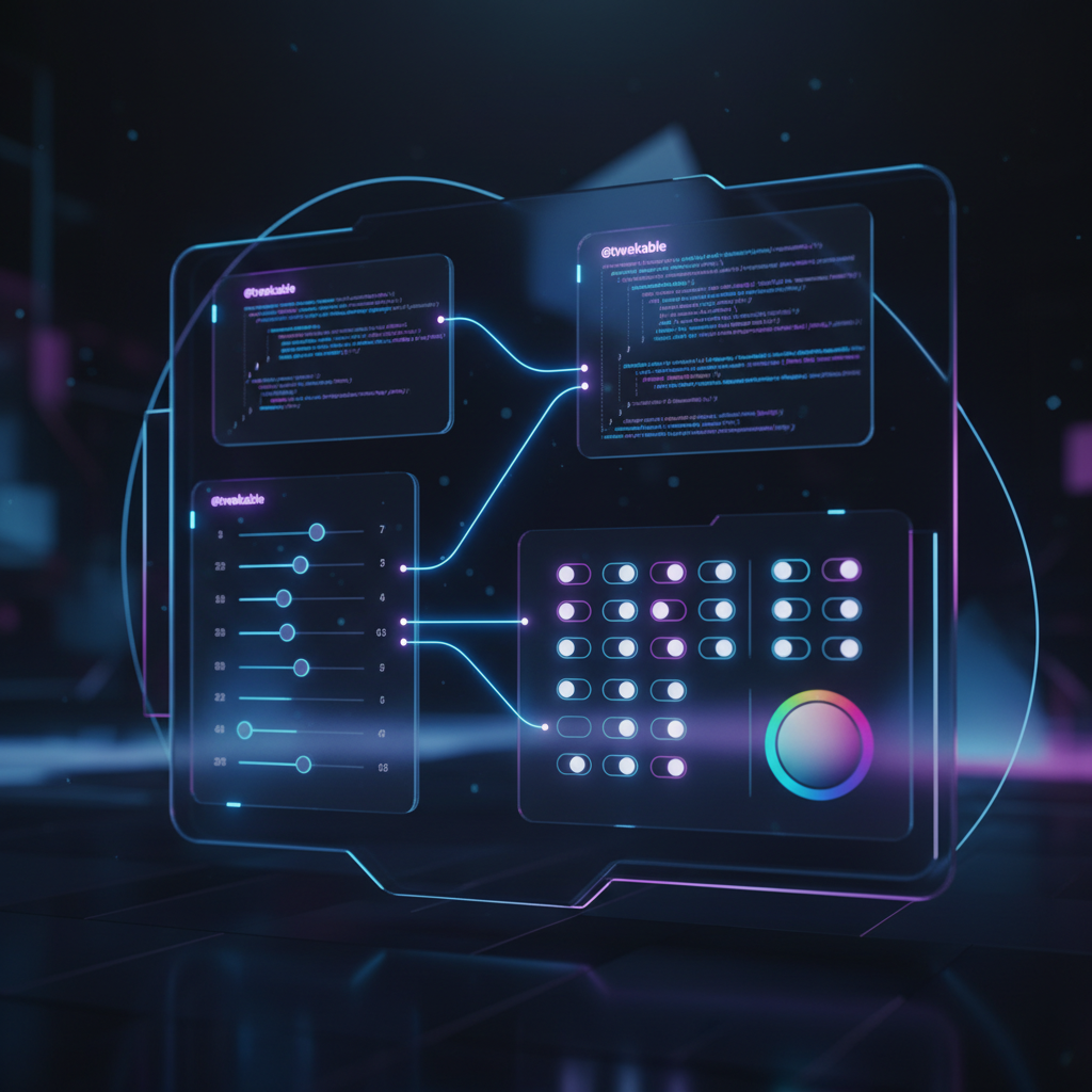 Interactive @tweakable interface