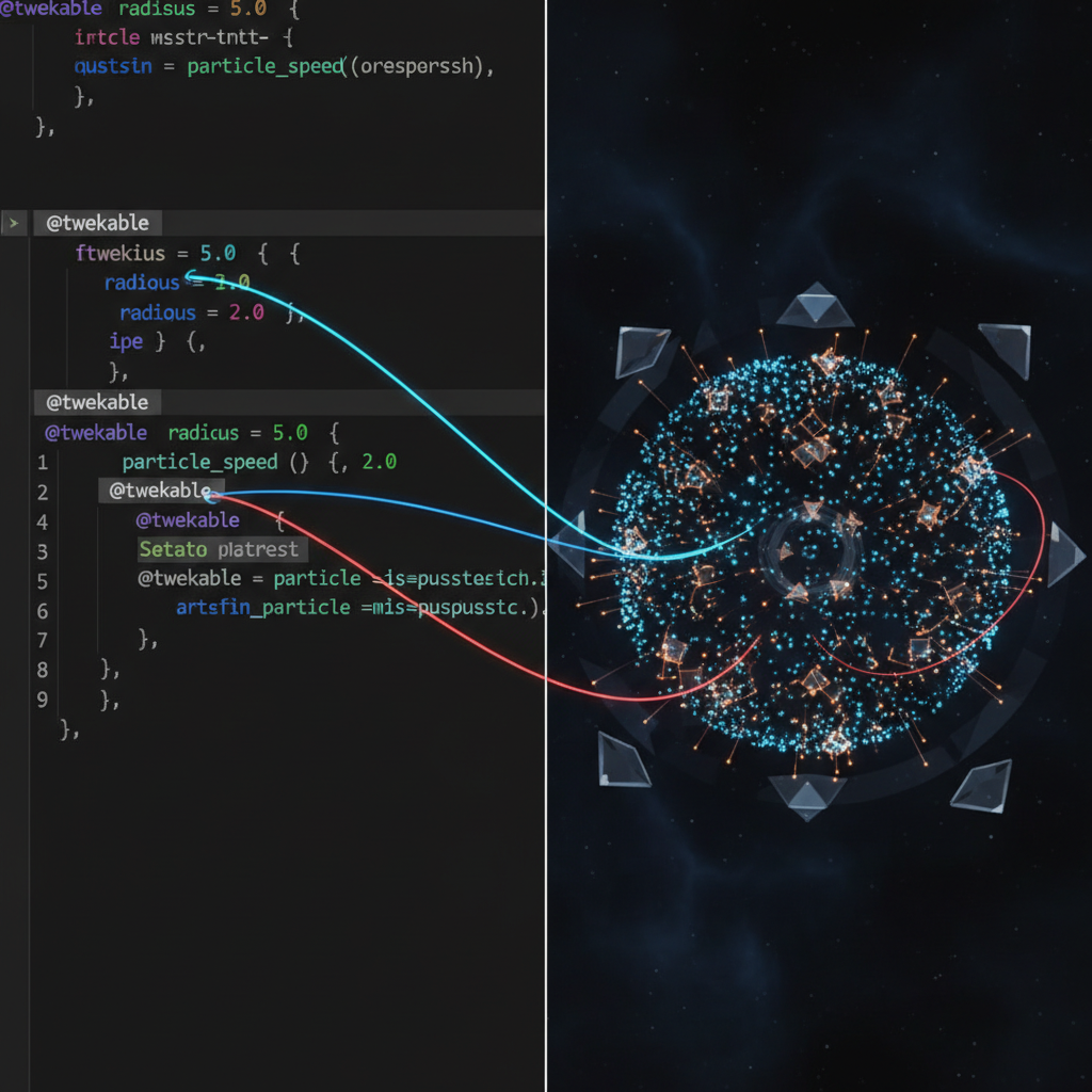 Real-time parameter adjustment demo